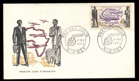 Niger 1962 Air Afrique FDC