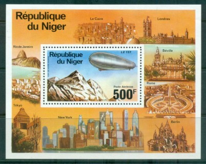 Niger 1976 Zeppelin 75th Anniv. MS