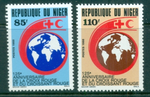 Niger 1988 Intl. Red Cross 125th Anniv