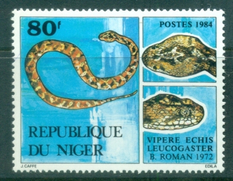 Niger 1984 Snakes, Viper