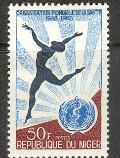 Niger 1968 WHO 20th Anniversary