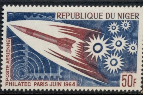 Niger 1964 Philatelic Ex., Space Rocket