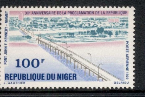 Niger 1970 Proclamation of the Republic 12th Anniv. JFK Kennedy Bridge