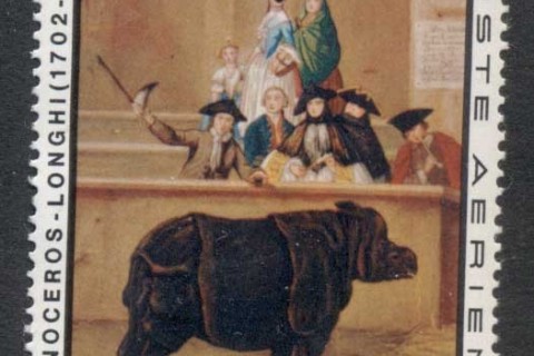 Niger 1974 Europ Afrique, Painting, Rhino