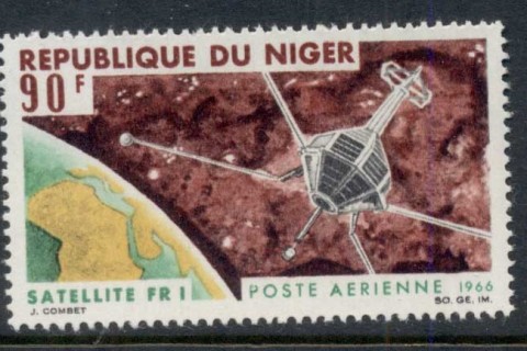 Niger 1966 French Space Achievements 90f