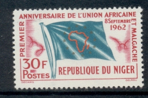 Niger 1962 African Malagache Union