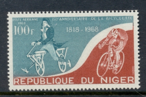 Niger 1968 Bicycle 150th Anniv