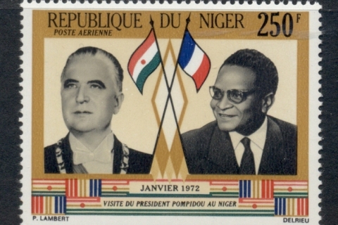 Niger 1972 Visit of Pres. Pompidou