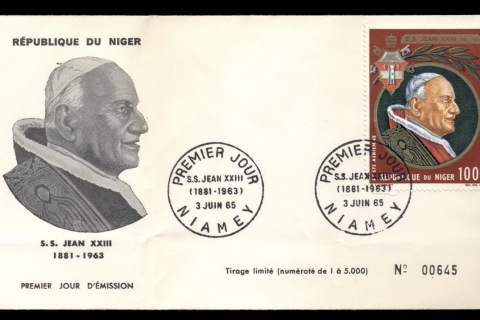 Niger 1965 Pope John XXIII FDC