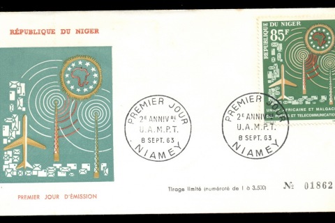 Niger 1963 African Postal Union FDC