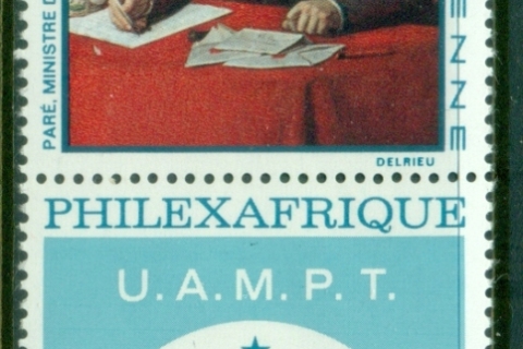 Niger 1968 Philexafrique, Painting + label