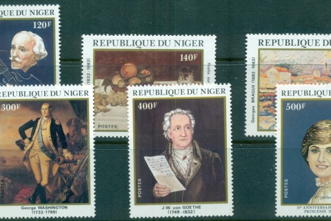 Niger-1982 Celebrities, Artists, Princess Diana