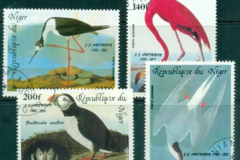 Niger 1985 Audubon Birds