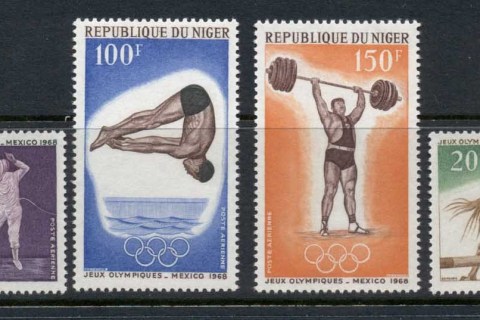 Niger-1968-Summer-Olympics-Mexico-City-MUH