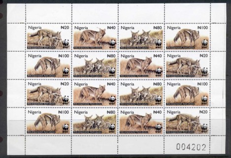 Nigeria-2003 WWF Side Striped Jackal sheetlet