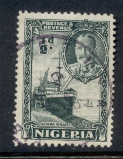 Nigeria-1936-KGV-Pictorial-0-5d-Wharf-at-Apapa-FU