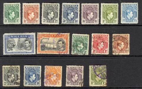 Nigeria-1938-51-KGVI-Asst-tones-FU-Lot14779