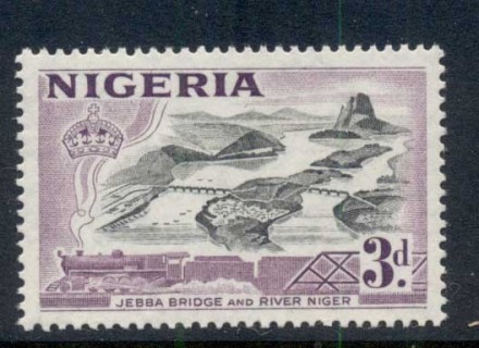 Nigeria-1953-QEII-Pictorials-Jebba-Bridge-3d-MUH