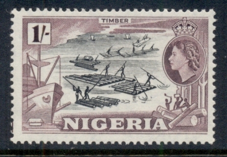 Nigeria-1953-QEII-Pictorials-Logging-1-MUH