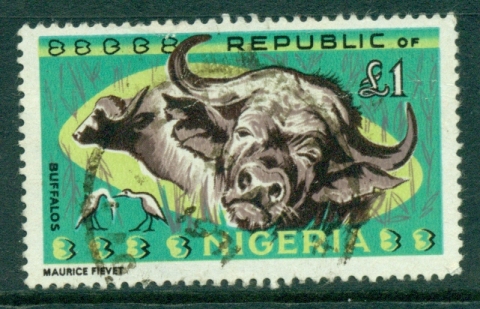 Nigeria-1965-1-Buffalo-FU-Lot29281