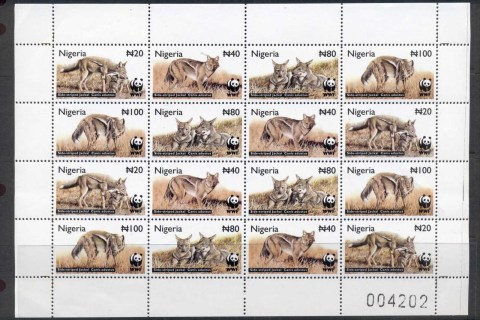 Nigeria-2003 WWF Side Striped Jackal sheetlet