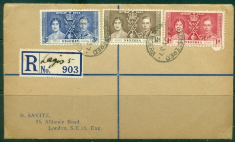 Nigeria-1937-KGVI-Coronation-FDC
