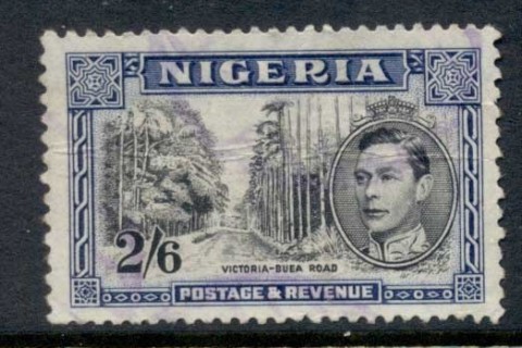 Nigeria-1938-51-KGVI-Pictorial-2-6d-Victoria-Buea-Road-Perf-13x11-5-FU