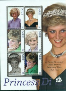 Niue-2007 Princess Diana in Memoriam, 10th Anniv., Close-ups of Princess Diana MS