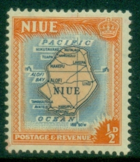 Niue-1950-Pictorial-½d-MLH