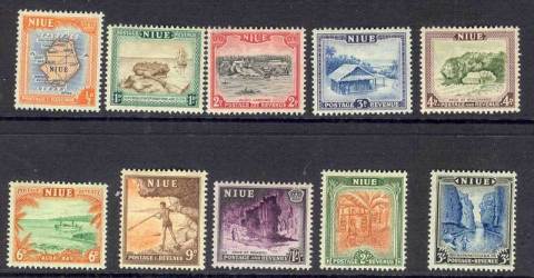 Niue-1950-Pictorials-10-MLH-Lot10907