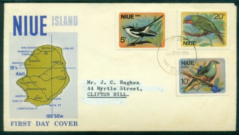 Niue-1971-Birds-tones-FDC