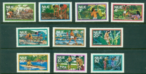 Niue-1976-Pictorials-Island-Life-MLH