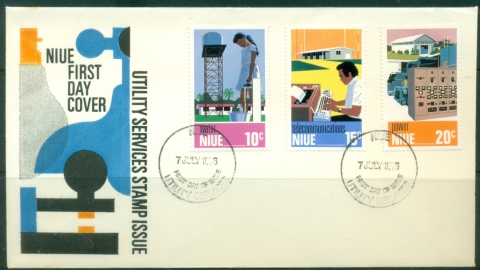 Niue-1976-Utility-Services-FDC