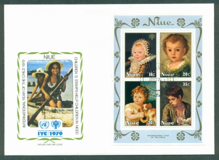 Niue-1979-IYC-International-Year-of-the-Child-MS-FDC-lot32104