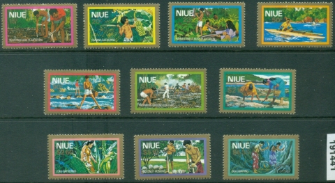 Niue-1979-Pictorials-Island-Life-Airmail-MLH