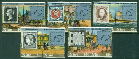 Niue-1980-ZEAPEX-Overprints-on-Rowland-Hill-MLH