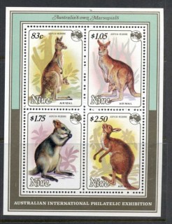 Niue-1984-Ausipex-Australian-Wildlife-MS-MUH-2