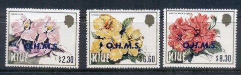 Niue-1985-87-Flowers-opt-OHMS