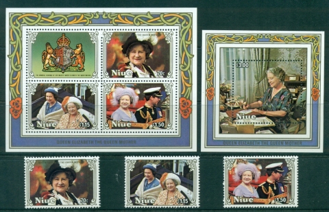 Niue-1985-Queen-Mother-85th-Birthday-Sheetlet