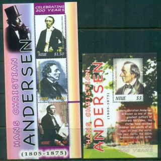 Niue-2005-Hans-Christian-Andersen-2xMS-MUH