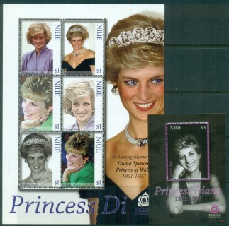 Niue-2007-Princess-Diana-in-Memoriam-10th-Anniversary-2xMS-MUH