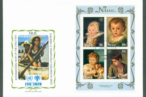 Niue-1979-IYC-International-Year-of-the-Child-MS-FDC-lot32104