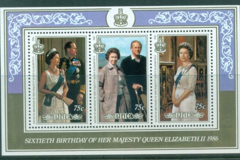 Niue-1986-QEII-60th-Birthday-75c-MS-MUH