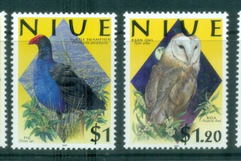 Niue-2000-Birds-Flora-MUH