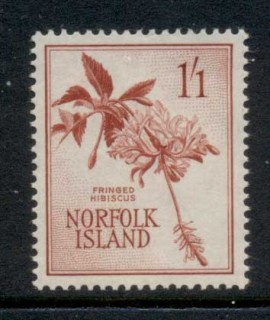 Norfolk-Is-1960-62-Fringed-Hibiscus-1-1d-MUH