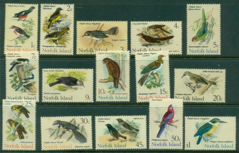 Norfolk-Is-1970-71-Pictorials-Birds-MLH