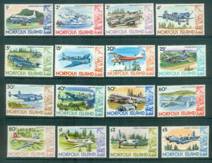 Norfolk-Is-1980-81-Airplanes-MUH-lot80534