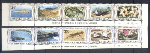 Norfolk-Is-1982-Flora-Fauna-of-Phillip-Nepean-Is-str5-folded-MUH