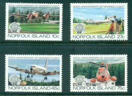 Norfolk-Is-1983-Manned-Flight-Bicentenary-MUH