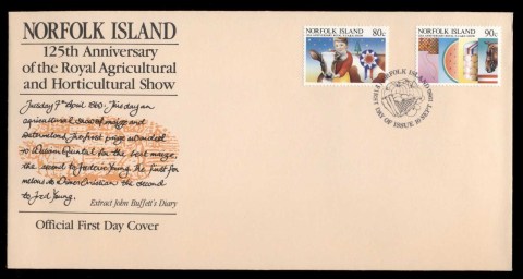 Norfolk-Is-1985-Agricultural-Show-FDC